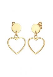 Elli Damskie kolczyki zatyczki serce z srebra próby 925 Sterling Silver Kolczyki 1 ct. Szare kolczyki damskie Elli, srebrne. Za 223.99 zł.