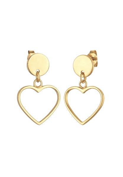 Elli Damskie kolczyki zatyczki serce z srebra próby 925 Sterling Silver Kolczyki 1 ct. Szare kolczyki damskie Elli, srebrne. Za 223.99 zł.