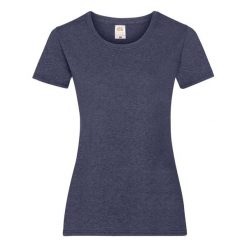 Koszulka Damska Valueweight. Niebieskie bluzki damskie Fruit of the Loom, xl, bez wzorów, sportowe, bez kołnierzyka, bez ramiączek. Za 30.99 zł.