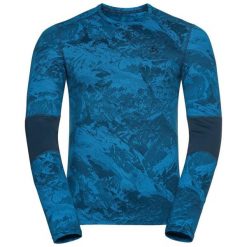 Koszulka termoaktywna męska Odlo Whistler Eco. Niebieskie t-shirty sportowe męskie Odlo, na zimę, m, bez ramiączek, narciarskie. Za 371.45 zł.