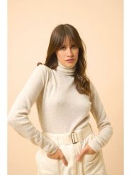 Just Cashmere Kaszmirowy sweter "Ava" w kolorze beżowym rozmiar: XL. Brązowe golfy damskie Just Cashmere, xl, bez wzorów, z kaszmiru, bez ramiączek. Za 276.71 zł.