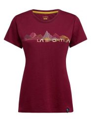 LA SPORTIVA Koszulka "Peaks" w kolorze bordowym rozmiar: S. Czerwone bluzki damskie La Sportiva, s, bez wzorów, z bawełny, bez kołnierzyka, bez ramiączek. Za 131.45 zł.