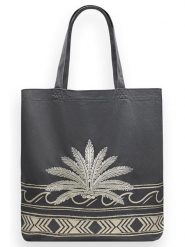 Scotch & Soda Shopper bag w kolorze antracytowym rozmiar: onesize. Czarne shopper bag damskie Scotch & Soda, bez wzorów, z materiału, bez dodatków. Za 144.92 zł.