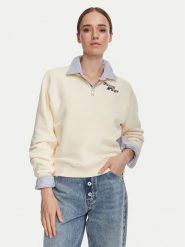 Tommy Hilfiger Bluza WW0WW51878 Beżowy Regular Fit. Brązowe bluzy bez kaptura damskie Tommy Hilfiger, l, z bawełny. Za 649.99 zł.
