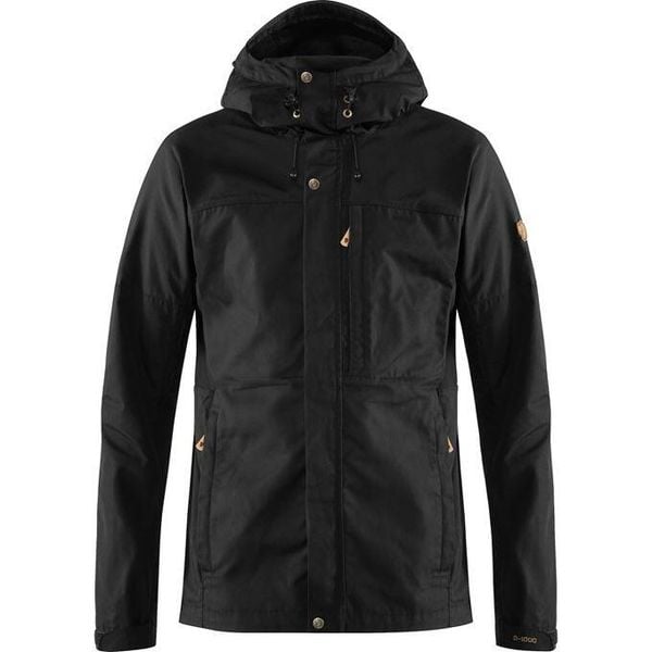 Kurtka softshell Fjallraven Kaipak Jacket. Czarne kurtki męskie Fjällräven, s, bez wzorów, z bawełny, bez kaptura. Za 1,319.99 zł.