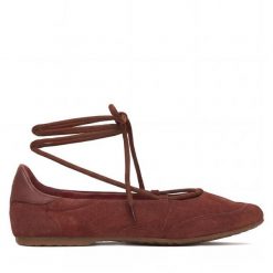 Baleriny Patrizia Pepe. Brązowe baleriny damskie Patrizia Pepe, bez wzorów, bez obcasa. Za 919.99 zł.