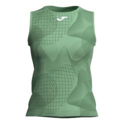 Tank top tenisowy damski Joma Challenge. Zielone topy damskie Joma, xl, bez wzorów, bez kołnierzyka. Za 109.99 zł.