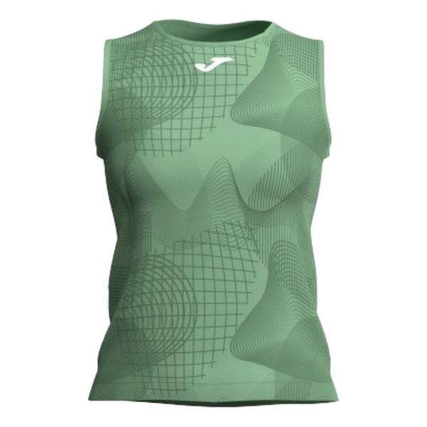 Tank top tenisowy damski Joma Challenge. Zielone topy damskie Joma, xl, bez wzorów, bez kołnierzyka. Za 109.99 zł.