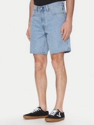 Levi's® Szorty jeansowe 468™ A8461-0015 Niebieski Loose Fit. Niebieskie szorty męskie z bawełny, bez kołnierzyka. Za 199.99 zł.
