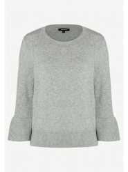 More & More Sweter w kolorze szarym rozmiar: 40. Szare swetry klasyczne damskie MORE & MORE, s, z wiskozy, bez kołnierzyka. Za 153.71 zł.
