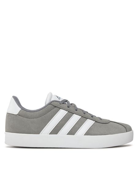 Adidas Sneakersy Vl Court 3.0 K ID6314 Szary. Szare buty sportowe chłopięce Adidas, ze skóry, bez zapięcia. Za 159.99 zł.