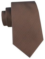 Męski Krawat Alties - Brązowy, Mikrowzór. Brązowe krawaty i muchy męskie Alties, bez wzorów, z tkaniny, eleganckie. Za 55.00 zł.