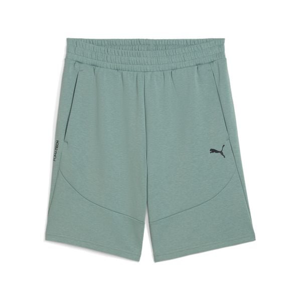 Szorty Puma Tech 9". Zielone szorty męskie Puma, bez kołnierzyka. Za 221.50 zł.
