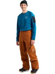 Burton Spodnie narciarskie "[ak] Cyclic GORE-TEX 2L" w kolorze jasnobrązowym rozmiar: XS. Brązowe spodnie materiałowe męskie Burton, bez wzorów, z gore-texu. Za 1,069.95 zł.