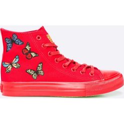 Big Star - Trampki. Czerwone trampki i tenisówki damskie Big Star, bez wzorów, z gumy. W wyprzedaży za 39.90 zł.