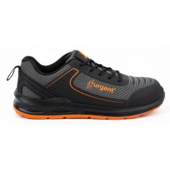 Buty męskie sportowe Lekkie URGENT 226/S1 Sra czarne. Czarne buty sportowe na co dzień męskie z materiału, bez zapięcia. Za 212.42 zł.