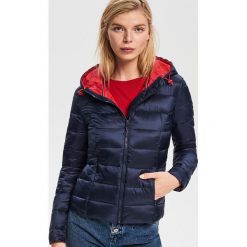 Pikowana kurtka - Granatowy. Niebieskie kurtki damskie Reserved, l, bez wzorów, bez kaptura. Za 139.99 zł.