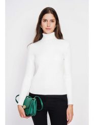 ASSUILI Golf w kolorze białym rozmiar: 36. Białe golfy damskie Assuili, bez wzorów, bez ramiączek. Za 126.15 zł.