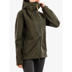 Kurtka damska Fjallraven Keb Eco-Shell Jacket. Zielone kurtki damskie Fjällräven, bez wzorów, bez kaptura. Za 2,331.50 zł.
