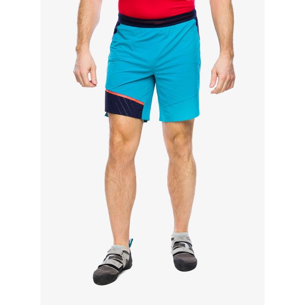 Spodenki wspinaczkowe męskie La Sportiva Comp Short. Zielone szorty męskie La Sportiva, bez wzorów, sportowe. Za 240.99 zł.
