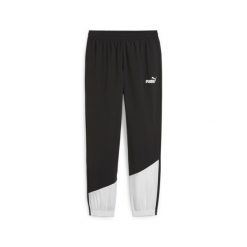 Puma Spodnie Power Colorblock 68044901. Czarne spodnie materiałowe męskie Puma, bez wzorów, wizytowe. Za 152.99 zł.