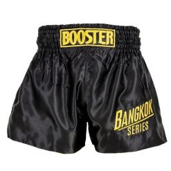 Szorty do boksu tajskiego Booster Fight Gear Bangkok 1. Czarne szorty damskie BOOSTER FIGHT GEAR, bez wzorów, sportowe. Za 258.00 zł.