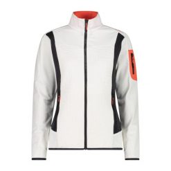 Bluza damska turystyczna CMP 34E6846. Białe bluzy z kapturem damskie CMP, xl, z materiału. Za 369.99 zł.