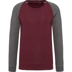 Bluza z okrągłym dekoltem Kariban bicolore Manches Raglan. Czerwone bluzy bez kaptura męskie KARIBAN, m. Za 118.50 zł.