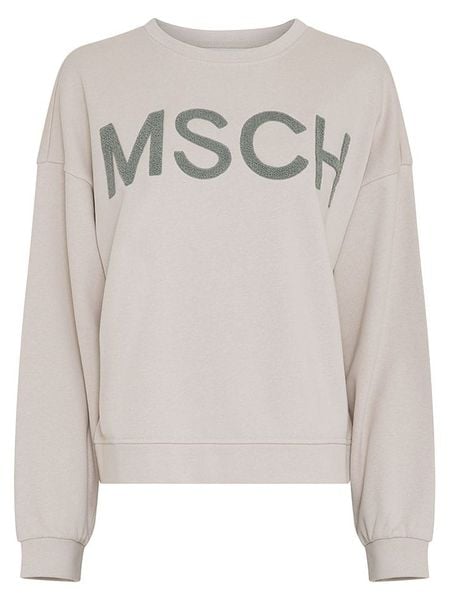 MOSS COPENHAGEN Bluza "Mela Briena" w kolorze beżowym rozmiar: L/XL. Brązowe bluzy bez kaptura damskie MOSS COPENHAGEN, l, z bawełny. Za 175.26 zł.