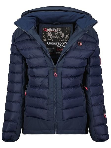 Canadian Peak Kurtka pikowana "Aurelieneak" w kolorze granatowym rozmiar: XL. Niebieskie kurtki damskie Canadian Peak, xl, z aplikacjami, bez kaptura. Za 219.08 zł.