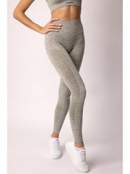 Spaio Legginsy sportowe "Melange" w kolorze khaki rozmiar: XS. Brązowe legginsy damskie Spaio, xs, bez wzorów, z materiału. Za 130.99 zł.