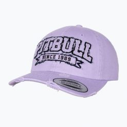 Czapka z daszkiem Pitbull Snapback Since 1989 Classic. Fioletowe czapki męskie PITBULL, bez wzorów, z bawełny, klasyczne. Za 129.99 zł.