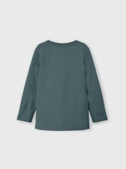 NAME IT Bluzka 13206639 Zielony Regular Fit. Zielone t-shirty chłopięce Name it, bez wzorów, z bawełny, bez ramiączek. Za 49.99 zł.