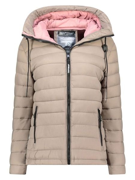 ANAPURNA Kurtka pikowana "Azulana" w kolorze beżowym rozmiar: L. Brązowe kurtki damskie ANAPURNA, l, bez wzorów, bez kaptura. Za 205.45 zł.