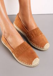 Brązowe Espadryle na Podeszwie z Juty z Okrągłym Noskiem Bellamisia. Brązowe espadryle damskie Renee, bez wzorów, bez obcasa. Za 44.99 zł.
