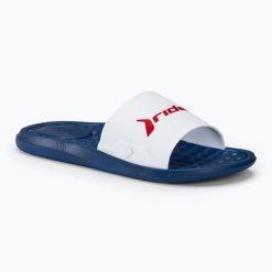 Klapki męskie RIDER Step Slide. Niebieskie klapki i japonki męskie Rider, z materiału. Za 59.99 zł.