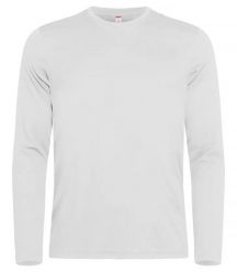 Clique Basic Active-T L/S Koszulka z długim rękawem, spun dyed poliester. Białe koszulki męskie z długim rękawem CLIQUE, l, z dzianiny. Za 95.28 zł.