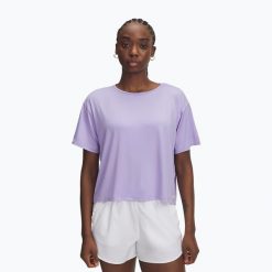 Koszulka Under Armour Tech Vent. Fioletowe bluzki damskie Under Armour, bez wzorów, bez ramiączek. Za 89.99 zł.