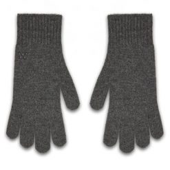 Rękawiczki Weekend Max Mara. Szare rękawiczki damskie Weekend Max Mara, bez wzorów, z dzianiny. Za 519.99 zł.