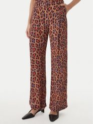 LOLA CASADEMUNT Spodnie palazzo MS2614002 Brązowy Wide Leg. Brązowe spodnie materiałowe damskie lola casademunt, bez wzorów, z materiału. Za 627.99 zł.