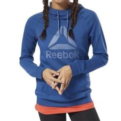 Bluza sportowa damska Reebok D95470. Niebieskie bluzy sportowe damskie Reebok, l, z materiału. Za 247.00 zł.