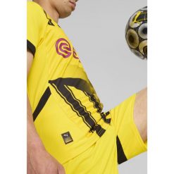 Męska koszulka pucharowa Borussia Dortmund 24/25 PUMA Faster Yellow Black. Czarne t-shirty sportowe męskie Puma, l, bez ramiączek, do piłki nożnej. Za 379.20 zł.