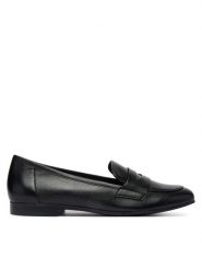 Caprice Lordsy 9-24200-44 Czarny. Czarne mokasyny damskie Caprice, ze skóry. Za 273.99 zł.