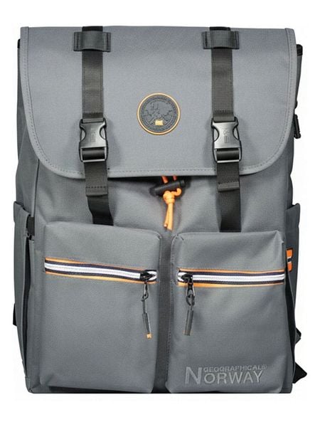 Geographical Norway Plecak "Saqesse" w kolorze szarym - 33 x 42 x 15 cm rozmiar: onesize. Szare plecaki damskie Geographical Norway, bez wzorów, z materiału. Za 149.66 zł.
