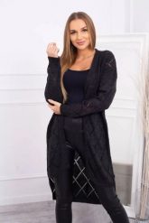 Sweter z geometrycznym wzorem grafitowy. Szare swetry klasyczne damskie KESI, l, z wełny, bez kołnierzyka, plus size. Za 158.92 zł.