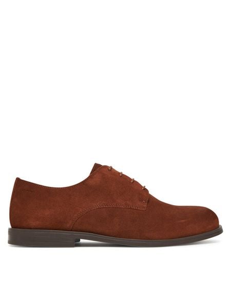 Calvin Klein Półbuty Ess Rubber Derby Su HM0HM01928 Brązowy. Brązowe półbuty męskie CALVIN KLEIN, ze skóry, bez zapięcia. Za 349.99 zł.