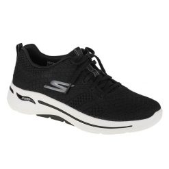 Buty sportowe Sneakersy damskie, Go Walk Arch Fit Unify. Czarne buty sportowe na co dzień damskie Skechers, bez wzorów, trekkingowe. Za 179.99 zł.
