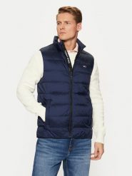 Tommy Jeans Bezrękawnik DM0DM20663 Granatowy Regular Fit. Niebieskie kamizelki męskie Tommy Jeans, m, z jeansu. Za 429.99 zł.
