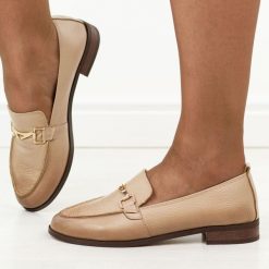 Cappccino groch skórzane Polskie mokasyny damskie Deoni D677. Żółte mokasyny damskie Deoni, z jeansu. Za 439.00 zł.