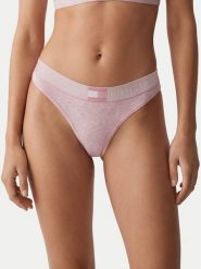 Tommy Hilfiger Stringi UW0UW06039 Różowy jasny. Czerwone stringi damskie Tommy Hilfiger, m, bez wzorów, z bawełny. Za 89.99 zł.